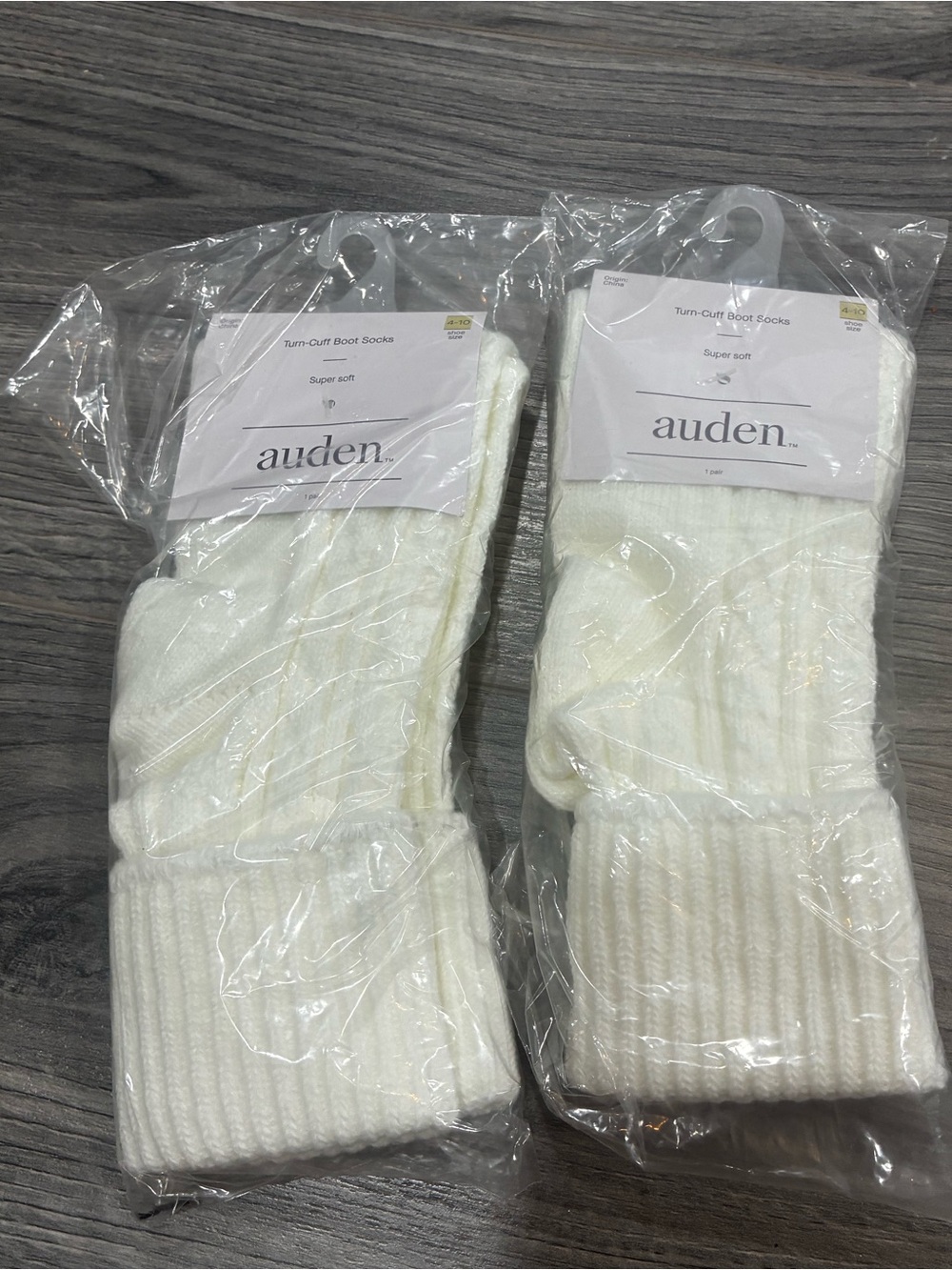 Target auden. Women's Turn-Cuff Boot Socks - White (Pair)